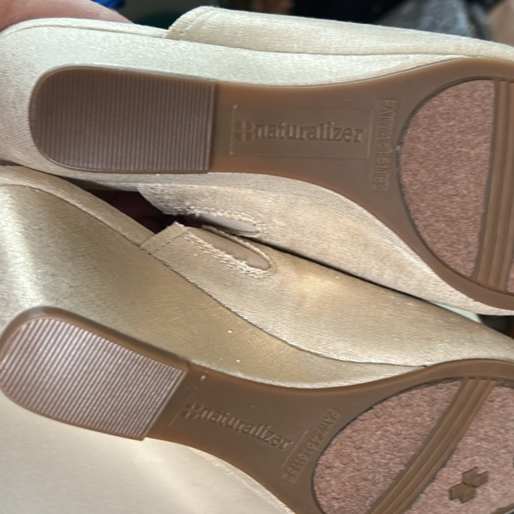 Naturalizer Gold Wedge Slide with Textured Sole